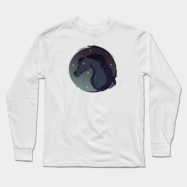 Cartoon horse Long Sleeve T-Shirt by klara_art